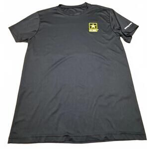 U.S. Army Black Short Sleeve T-Shirt with Logo Medium Mens Womens
